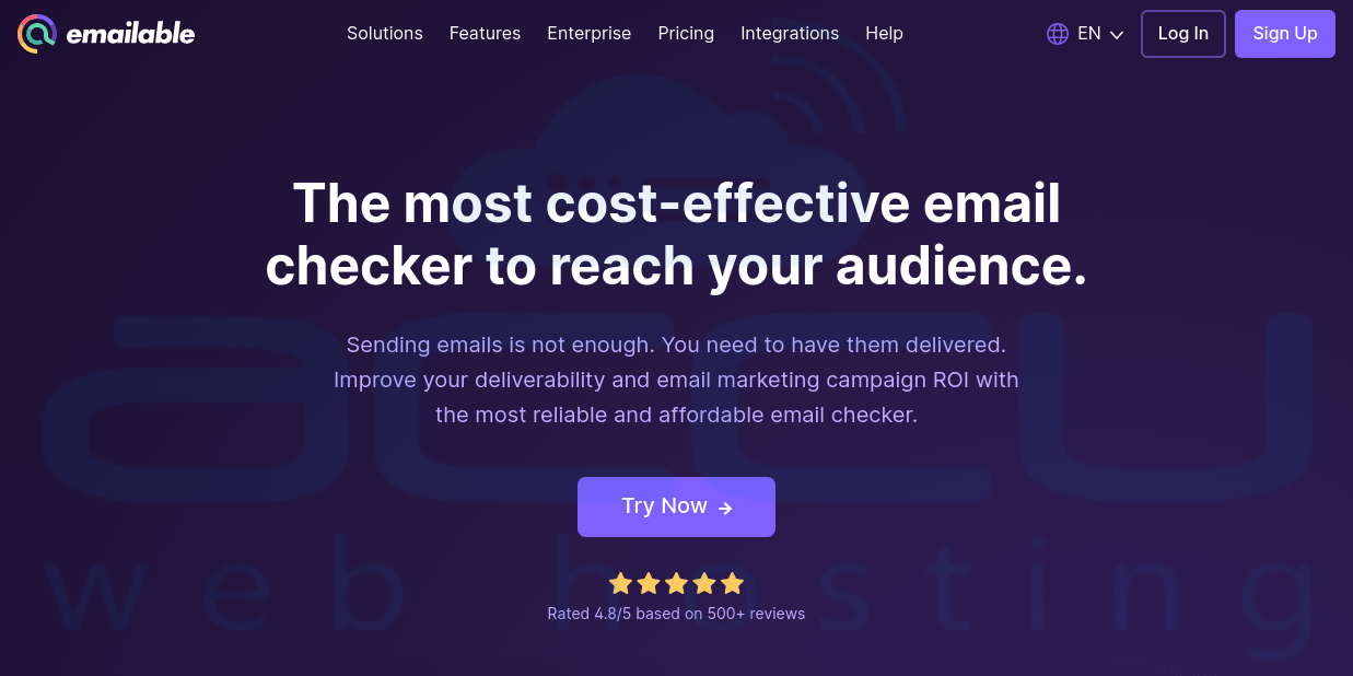 Emailable email verification service